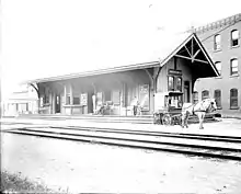 Anderson Street station in Hackensack, New Jersey in 1910