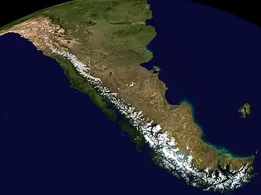 Image 33The Andes, the longest mountain range on the surface of the Earth, have a dramatic impact on the climate of South America (from Mountain range)