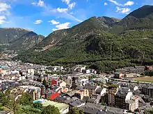 Image 26View of Andorra la Vella with mountains (from Geography of Andorra)