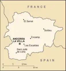 Image 18Map of Andorra (from List of cities and towns in Andorra)