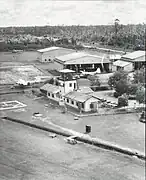 Aerial view of Anduki Airfield in 1967.