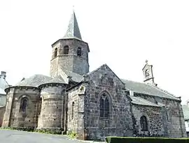 The church of Saint-Thyrse, in Anglards-de-Salers