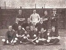 A team photo of Anglo American Club Zürich in 1899