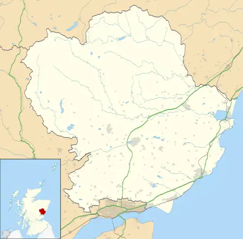 Kincaldrum is located in Angus