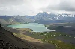 Surprise Lake within the Aniakchak Caldera.