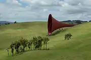 House-sized trumpet-shaped sculpture by Anish Kapoor