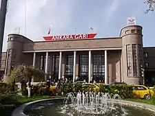 Image 13Designed by Şekip Akalın, Ankara Central Station (1937) is a notable art deco design of its era. (from Culture of Turkey)