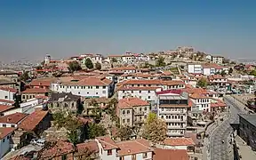 Aerial view of Kale (Altındağ) and the Citadel