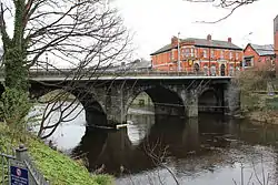 Looking eastward at the Anna Livia Bridge