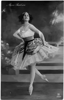 Pavlova in "La Fille mal gardée", 1912