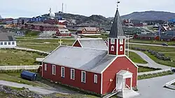 View of the church