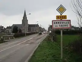 The bridge on the Saire at the entrance to the village