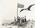 Ceremony for the annexation of Necker Island (Mokumanamana) by the Provisional Government of Hawaii, May 27, 1894.