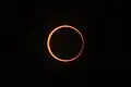 Annular eclipse from Los Alamos, New Mexico