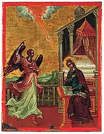 Icon of Annunciation.(Greece, 18th century)