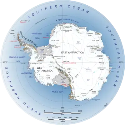 map of Antarctica