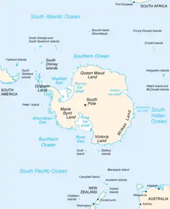 Image 49Continents and islands of the Southern Ocean (from Southern Ocean)