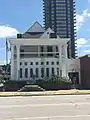 Renovations underway to the Antelope Club facade. July 15, 2017.