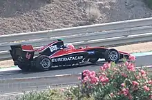 Hubert on track at the Jerez Ciruit