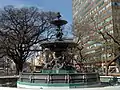 Fountain and the former FIAT building