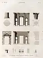 Plan and elevation of the portico of the Roman theatre