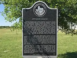 Antioch Colony Historical Marker