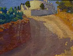 Paisatge (1912) by Antoni Samarra i Tugues showing Juncosa