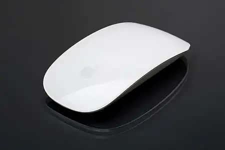 A wireless Apple mouse