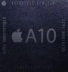 Apple A10 Fusion with on-die M10 coprocessor