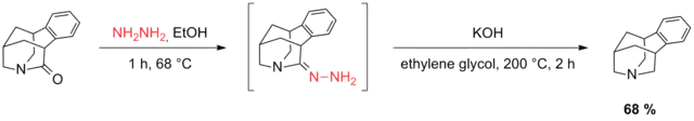 Scheme 19. Reduction of a twisted amide