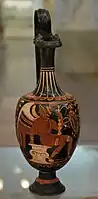 Apulian red-figure Oinochoe by the White Saccos Workshop