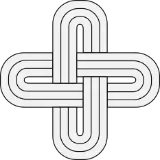 Solomon's knot, a quasi-heraldic symbol of Yoruba royalty