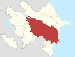 Aran economic region is located in central Azerbaijan