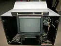 Sony TV inside the cabinet