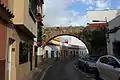 Arcade of the aqueduct in the calle San Vicente de Paul street.