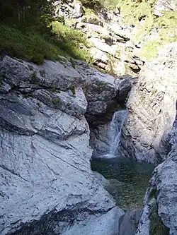 The gorges of the Ardo between the Rifugio 7º Alpini and Bolzano Bellunese