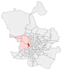 Location of Argüelles