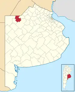 location of General Pinto Partido in Buenos Aires Province