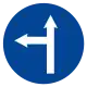 Turn left and straight ahead