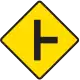 Side road to right