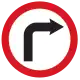 Turn right mandatory