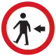 Pedestrians must keep left