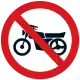 No motorcycles