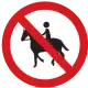 No equestrians