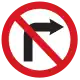 No right turn