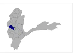 Fayzabad District highlighted within Badakhshan Province, which Argo District split from