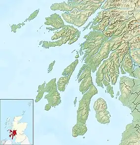 Loch Tarsan is located in Argyll and Bute