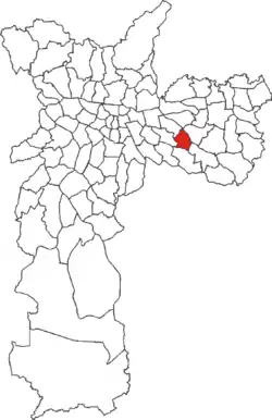 Location in the city of São Paulo