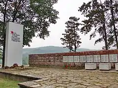 Monument to the fallen soldiers in town park