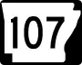 Highway 107 marker